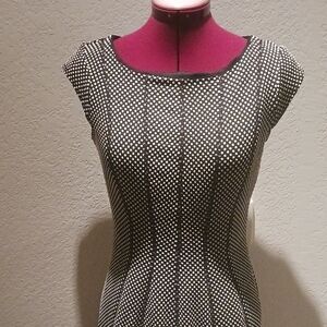 AMANDA LANE -Black and White Polka Dot Women's Top